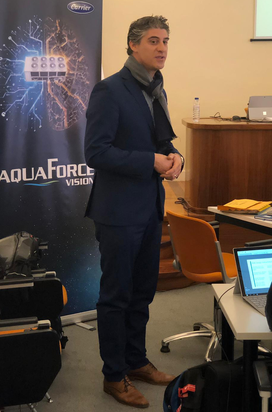 Carrier in Portugal sponsored the HVAC Design Level I training in Lisbon.  Hugo Delgado from Carrier emphasized the importance of knowing and practicing the fundamentals, much of which is in the ASHRAE literature. 