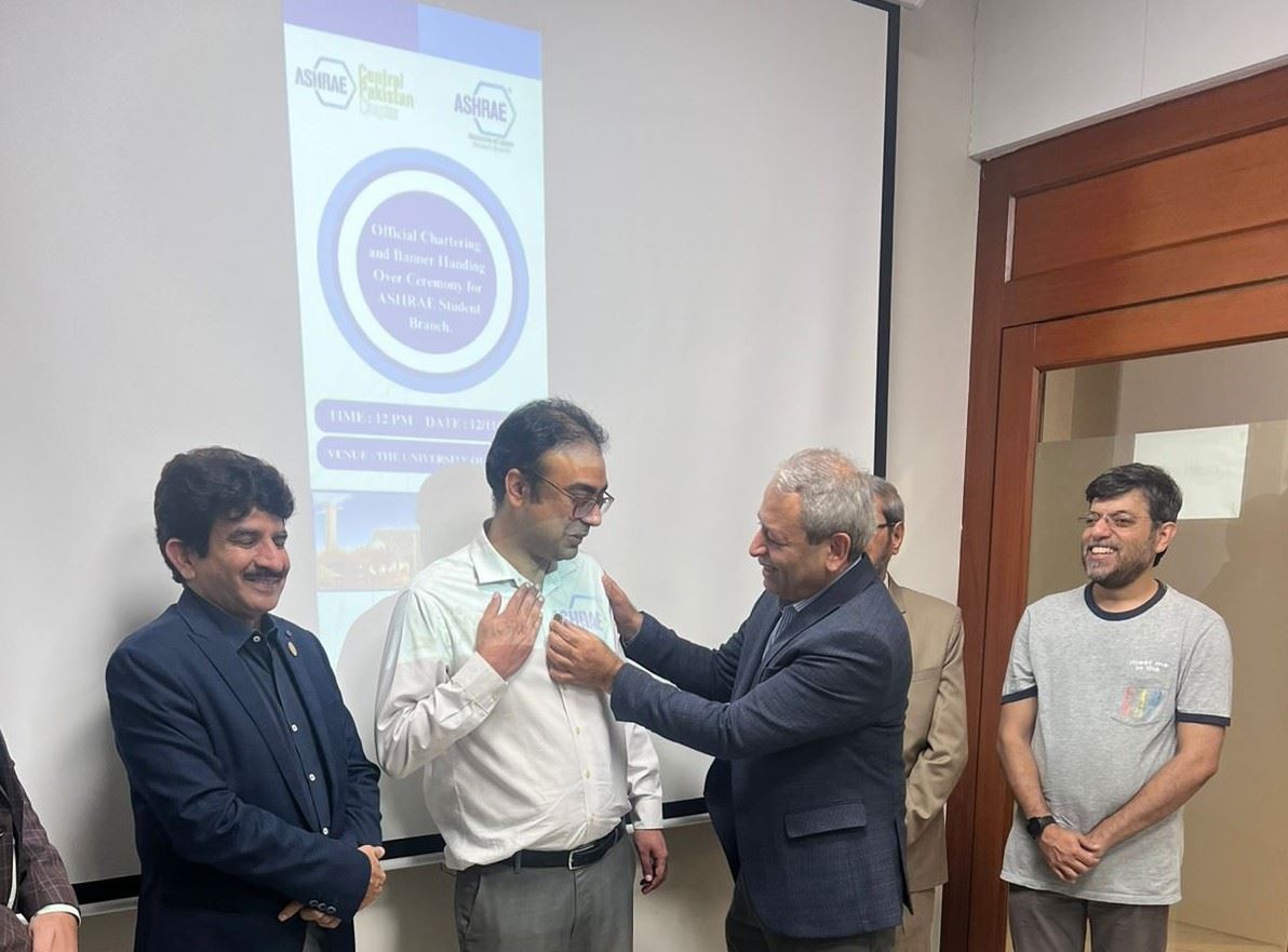 ASHRAE Student Branch Chartered in Pakistan